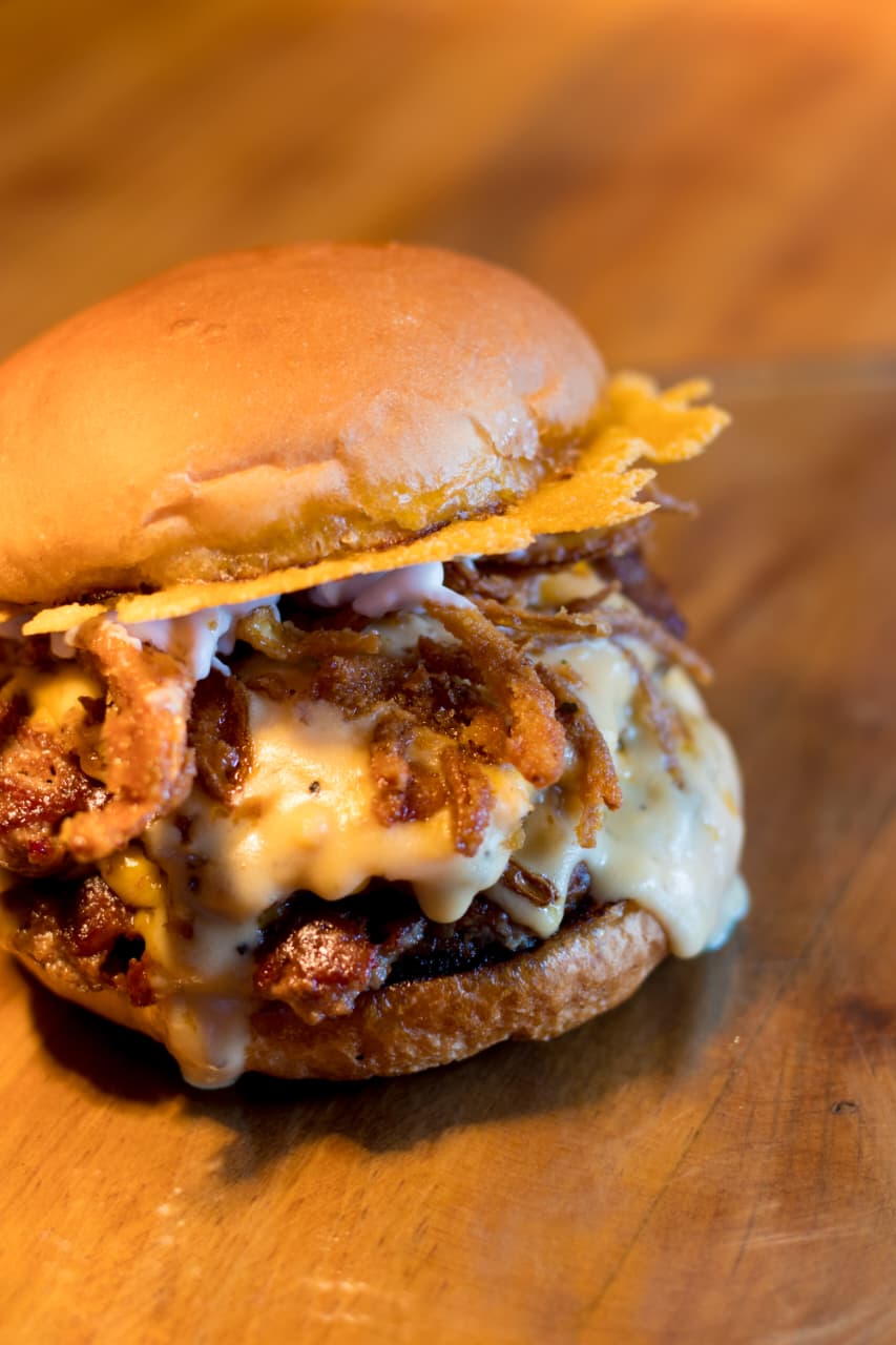 Bacon smash burger
